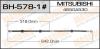 MASUMA BH-578-1 Шланг тормозной Masuma bh-578-1 /M-  /front/GALANT FORTIS/CY4A  RH