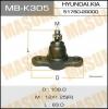 MASUMA MB-K305 Шаровая опора Masuma MB-K305  front HYUNDAI, KIA