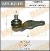 MASUMA MB-K316 Шаровая опора Masuma MB-K316  front low HYUNDAI SONATA YF
