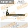 MASUMA ME-9818L Наконечник рулевой тяги Masuma ME-9818L  CAMRY HYBRID/ AVV50, ACV51   LH