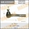 MASUMA ME-K558R Наконечник рулевой тяги Masuma ME-K558R  GENERAL MOTORS, DAEWOO  RH