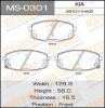 MASUMA MS-0301 Колодки  дисковые Masuma  KIA/CEED/V1400, V1600, V2000 front   (1/12)