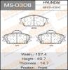 MASUMA MS-0306 Колодки  дисковые Masuma  HYUNDAI/GETZ/V1100, V1300, V1400, V1500, V1600 front   (1/12)