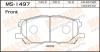MASUMA MS-1497 Колодки  дисковые Masuma  MS-1497 /  AN-687