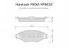 HANKOOK FPE024 Колодки тормозные FRIXA пер Peugeot 206/306