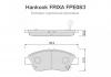 HANKOOK FPE083 Колодки тормозные FRIXA пер Honda Civic 91-05