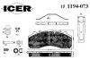 ICER 151194-073 Комплект тормозных колодок, диско