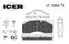 ICER 151254-073 Комплект тормозных колодок, диско