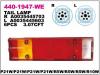 DEPO 440-1947L-WE Фонарь задний многосекционный левый 7 секций прямоугольный с ребрами