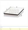 MANN-FILTER CU3132 Фильтр, воздух во внутренном пространстве