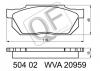 QUATTRO FRENI QF50402 КОЛОДКИ ТОРМОЗНЫЕ FR С МЕХАНИЧЕСКИМ ДАТЧИКОМ HONDA