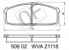 QUATTRO FRENI QF50602 КОЛОДКИ ТОРМОЗНЫЕ FR AKE С МЕХАНИЧЕСКИМ ДАТЧИКОМ NISSAN