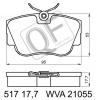 QUATTRO FRENI QF51700177 КОЛОДКИ ТОРМОЗНЫЕ FR БЕЗ ДАТЧИКА MERCEDES, SAAB