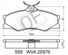QUATTRO FRENI QF55900 КОЛОДКИ ТОРМОЗНЫЕ FR БЕЗ ДАТЧИКА VW