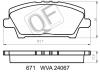 QUATTRO FRENI QF67100 КОЛОДКИ ТОРМОЗНЫЕ FR БЕЗ ДАТЧИКА HONDA CIVIC VIII