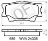 QUATTRO FRENI QF68900 КОЛОДКИ ТОРМОЗНЫЕ RR БЕЗ ДАТЧИКА CAMRY VI