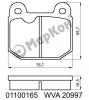 MARKON 01100165 КОЛОДКИ ТОРМОЗНЫЕ