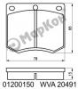 MARKON 01200150 КОЛОДКИ ТОРМОЗНЫЕ