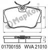MARKON 01700155 КОЛОДКИ ТОРМОЗНЫЕ