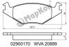 MARKON 02900170 КОЛОДКИ ТОРМОЗНЫЕ