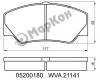 MARKON 05200180 КОЛОДКИ ТОРМОЗНЫЕ
