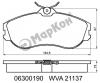 MARKON 06300190 КОЛОДКИ ТОРМОЗНЫЕ