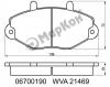 MARKON 06700190 КОЛОДКИ ТОРМОЗНЫЕ