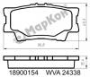 MARKON 18900154 КОЛОДКИ ТОРМОЗНЫЕ