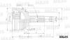 MILES GA20050 ШРУС CHEVROLET LANOS 1.4/1.5 97- нар.(ABS) GA20050