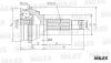 MILES GA20159 ШРУС HYUNDAI ACCENT (ТагАЗ) (ABS+) нар. GA20159