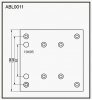 ALLIED NIPPON ABL0011 19495 Торм. накладки MB/MAN (183X178)