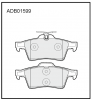 ALLIED NIPPON ADB01599 Adb01599 колодки тормозные дисковые (старый номер adb80006) allied nippon