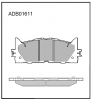 ALLIED NIPPON ADB01611 Adb01611 колодки тормозные дисковые allied nippon