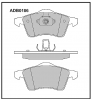 ALLIED NIPPON ADB0186 Тормозные колодки