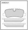 ALLIED NIPPON ADB02021 Колодки задние