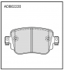ALLIED NIPPON ADB02220 Колодки задние
