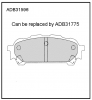 ALLIED NIPPON ADB31596 Колодки задние