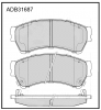 ALLIED NIPPON ADB31687 Тормозные Колодки Дисковые