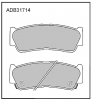 ALLIED NIPPON ADB31714 Adb01714  колодки тормозные дисковые