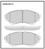 ALLIED NIPPON ADB32012 Колодки передние