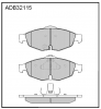 ALLIED NIPPON ADB32115 Колодки передние
