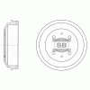 SANGSIN SD1007 Барабан тормозной SANGSIN SD1007 Accent 99- задн