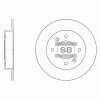 SANGSIN SD1017 Диск тормозной SD1017 (58411-29310, 58411-29350, 58411-29300)