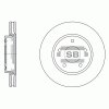 SANGSIN SD1019 Диск тормозной SD1019 (51712-2H000)