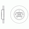 SANGSIN SD1036 Тормозной диск передний вентилируемый