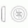 SANGSIN SD1039 Барабан тормозной