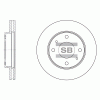 SANGSIN SD1043 Диск тормозной