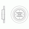 SANGSIN SD1045 Диск тормозной