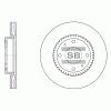 SANGSIN SD1046 Диск тормозной SD1046