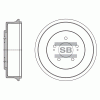 SANGSIN SD1120 Барабан тормозной